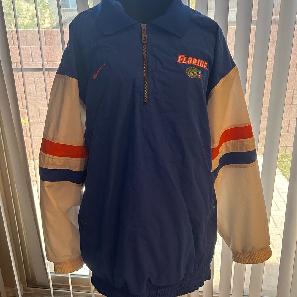 Nike Blue and White Sports Jacket